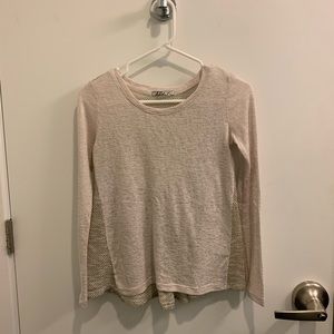 Tan sweater with back detail